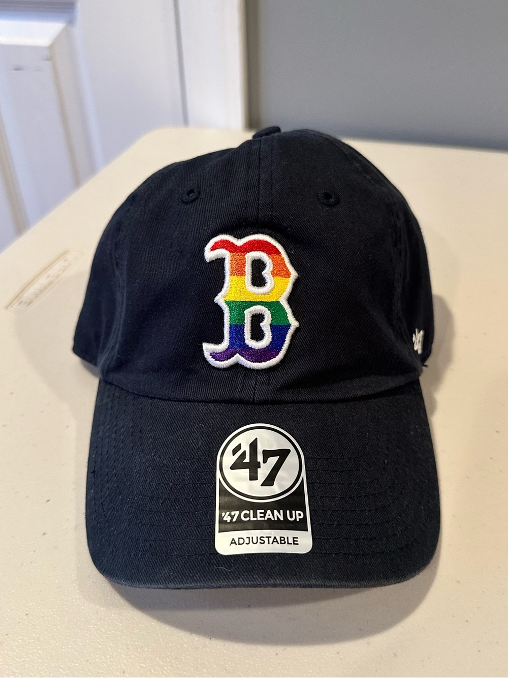 Boston Red Sox '47 Pride Clean Up Adjustable Hat - Navy